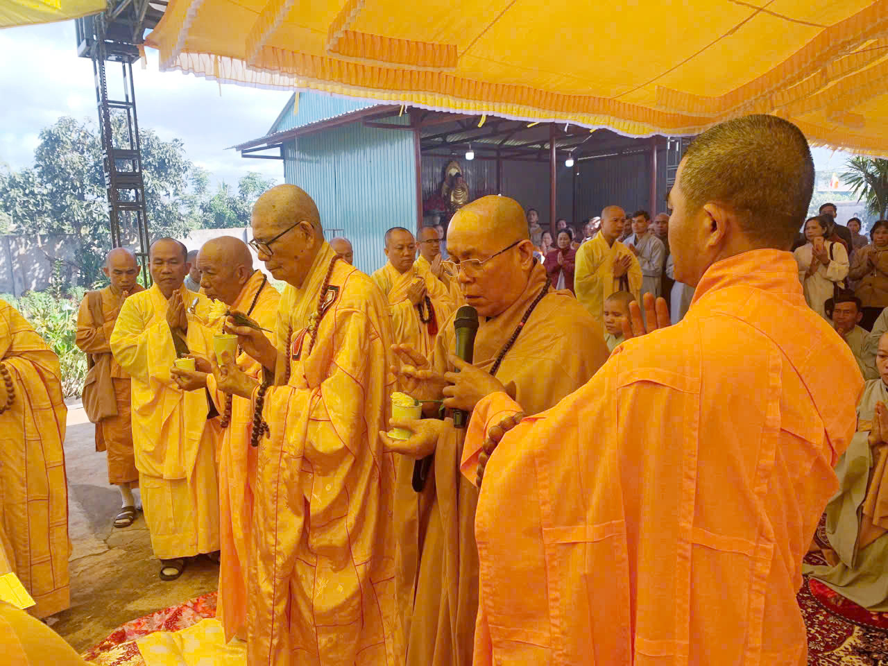 X.Krông Búk: Trang nghiêm lễ rót đồng đúc Đại hồng chung tại NPĐ Hải Nguyện