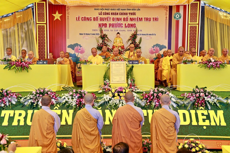 Lễ công bố quyết định bổ nhiệm trụ trì NPĐ Phước Long