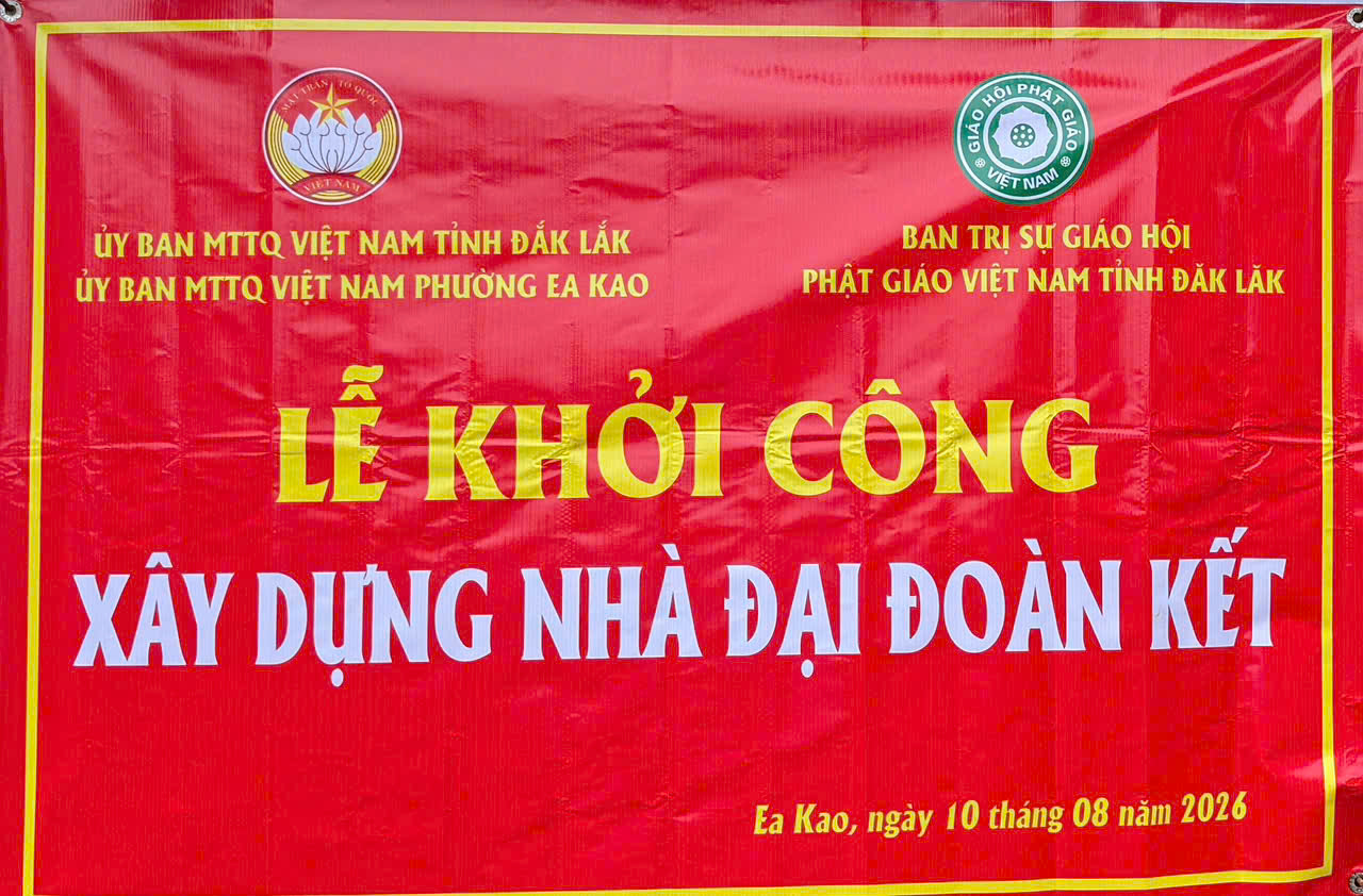 P. Ea Kao: Lễ khởi công nhà “ Đại đoàn kết” cho hộ gia đình có hoàn cảnh khó khăn
