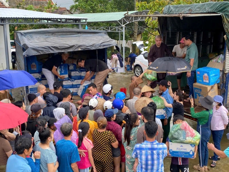 Các tự viện hỗ trợ bà con vùng lũ ở phía đông Đắk Lắk