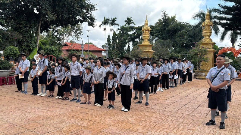 P. Cư Bao: Chùa Linh Thứu tổ chức Trại hè giao lưu Gia đình Phật tử năm 2026