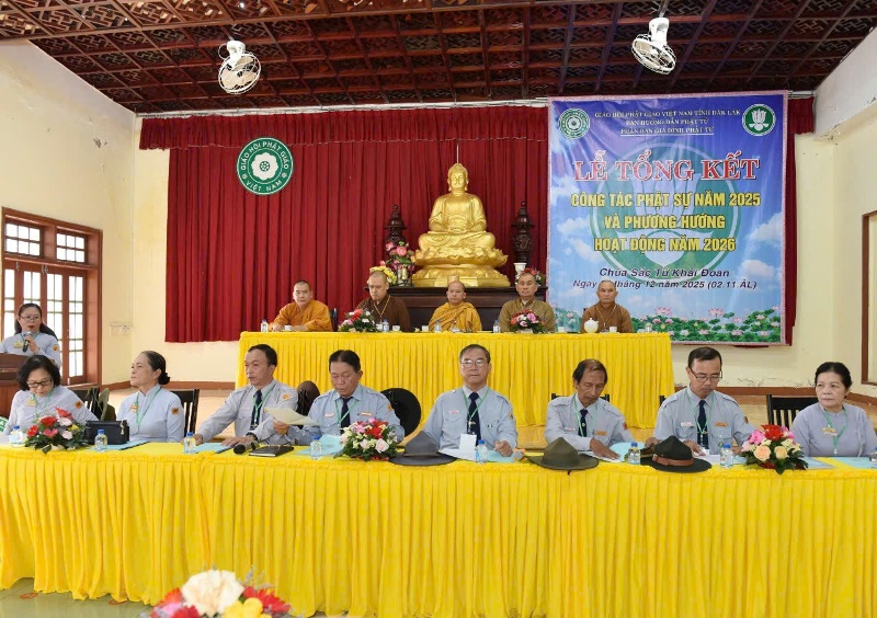 Phân Ban GĐPT tỉnh Đắk Lắk tổng kết công tác Phật sự năm 2025