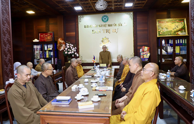 Thường trực Ban Trị sự Phật giáo tỉnh họp mặt đầu xuân