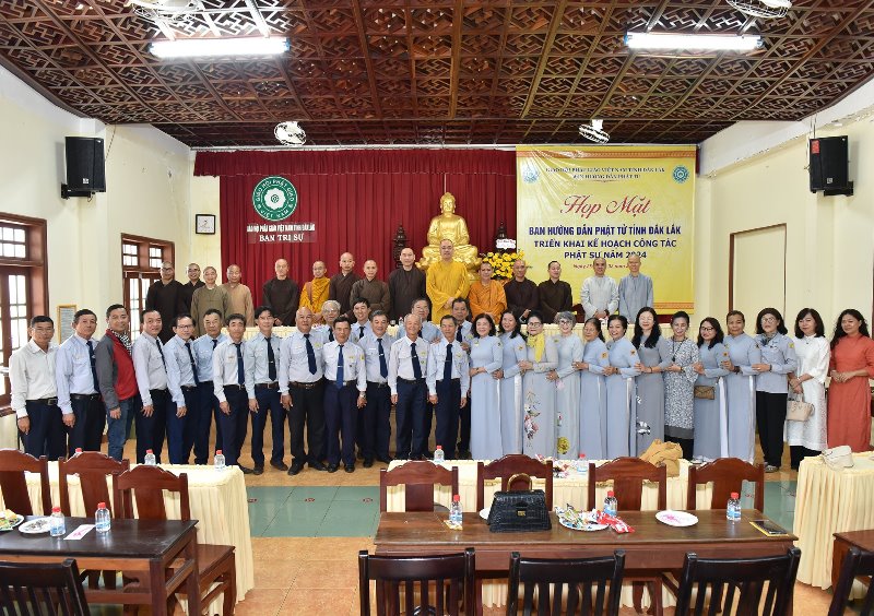 Ban Hướng dẫn Phật tử tỉnh Đắk Lắk họp mặt đầu xuân