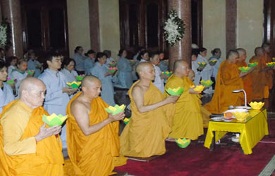 Tịnh xá Ngọc Quang tổ chức 1 ngày tu học nhân ngày vía  Đức Phật A Di Đà
