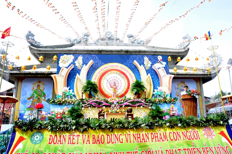 H.Krông Năng: Ban Trị sự Phật giáo huyện trang nghiêm tổ chức đại lễ Phật đản PL.2569