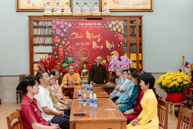 Ban Thông tin - Truyền thông Phật giáo tỉnh Đắk Lắk gặp mặt đầu xuân Bính Ngọ 