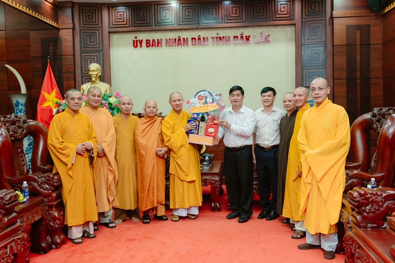 Ban Trị sự GHPGVN tỉnh Đắk Lắk thăm các cơ quan, ban ngành tỉnh Đắk Lắk