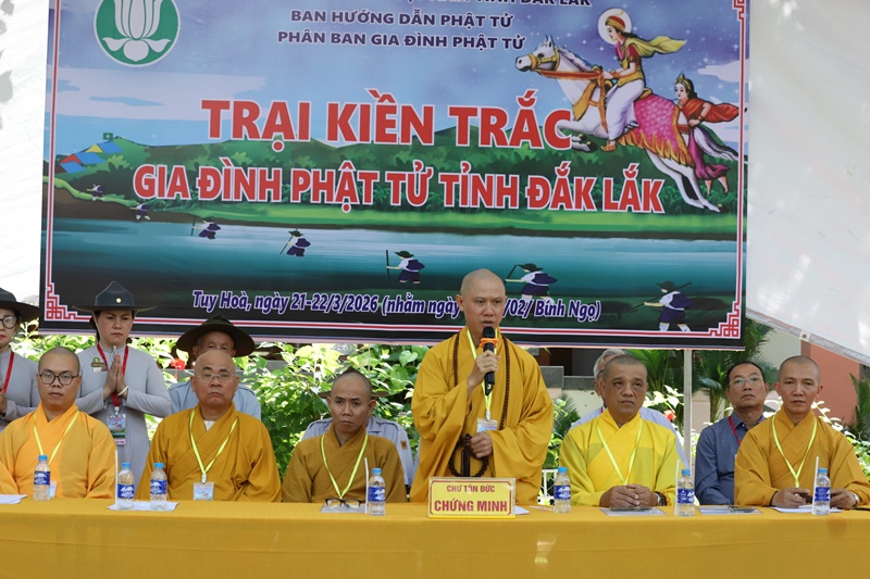 P. Tuy Hoà: Khai mạc Trại Kiền Trắc năm 2026 tại chùa Bảo Tịnh