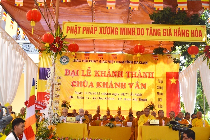 Lễ Khánh Thành Chùa Khánh Vân
 Thôn 1B – Xã Hòa Khánh – TP. Buôn Ma Thuột
