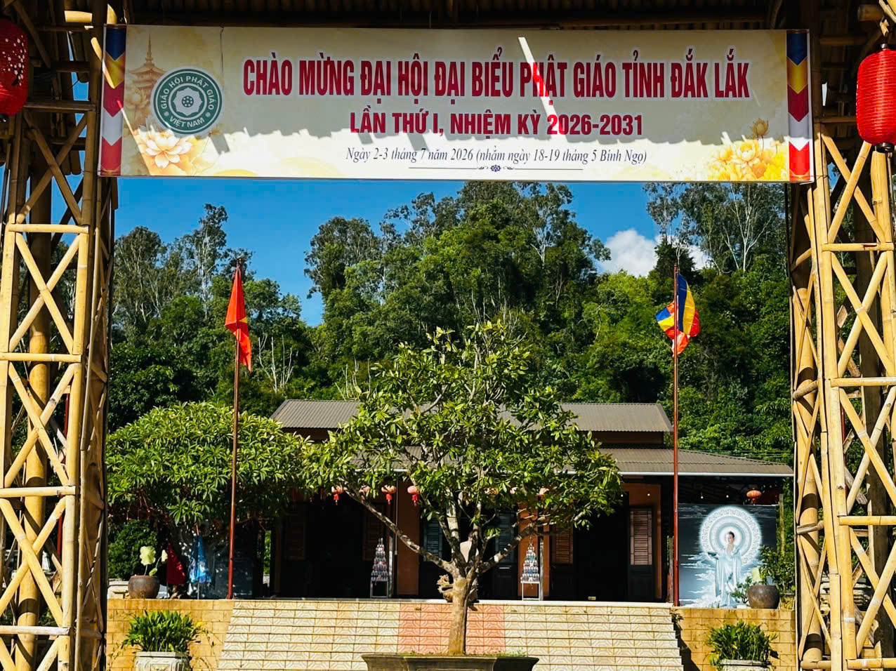 Rộn ràng không khí chào mừng Đại hội đại biểu Phật giáo tỉnh lần thứ I