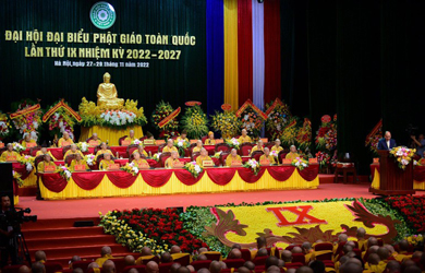 Trọng thể khai mạc Đại hội đại biểu Phật giáo toàn quốc lần thứ IX, nhiệm kỳ 2022-2027