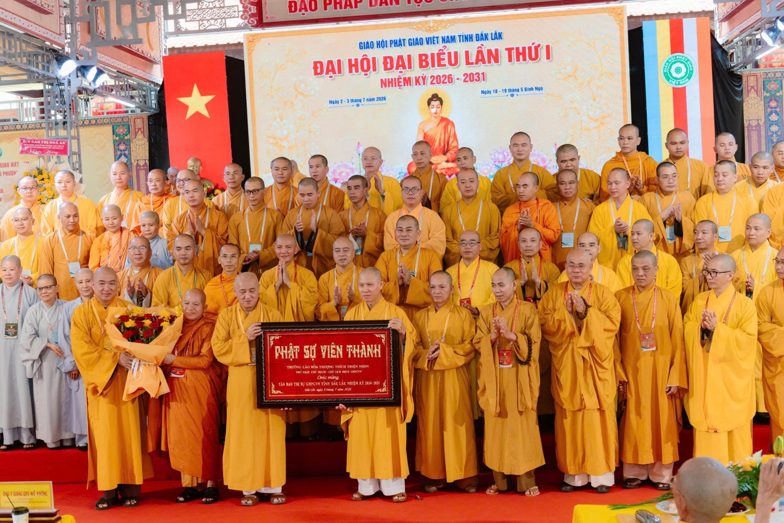 Thượng tọa Thích Nguyên Minh tái suy cử tân Trưởng Ban Trị sự Phật giáo Đắk Lắk, nhiệm kỳ 2026-2031