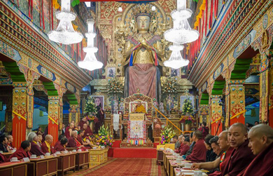 Chùm ảnh đức Đạt Lai Lạt Ma thăm Tu viện Palpung Sherablin, Ấn Độ