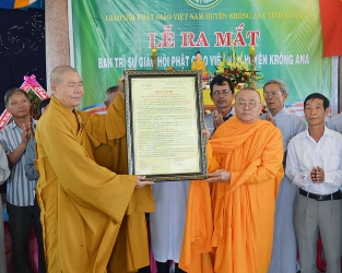 Lễ Ra Mắt Ban Trị Sự GHPGVN Huyện Krông Ana – Tỉnh DakLak