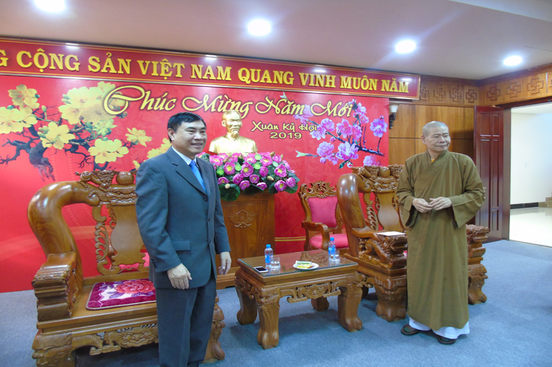 Phật giáo ĐakLak thăm, chúc Tết các Cơ quan, ban ngành tỉnh
