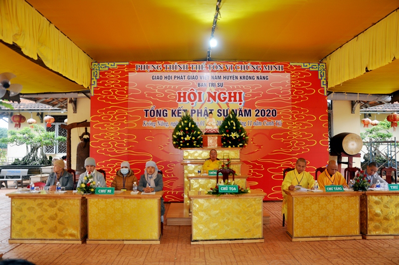 Phật giáo huyện Krông Năng tổng kết công tác Phật sự năm 2020