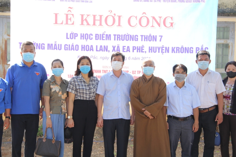 Krông Pắk: Khởi công xây dựng lớp học tình thương tại thôn 7, xã Ea Phê