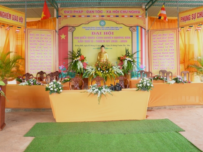 Ngày mai, 2/11/2021 sẽ khai mạc Đại hội Đại biểu Phật giáo huyện Krông Buk 