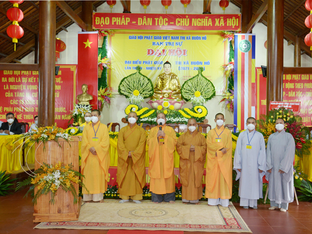 Đại hội Đại biểu Phật giáo thị xã Buôn Hồ nhiệm kỳ (2021-2026)