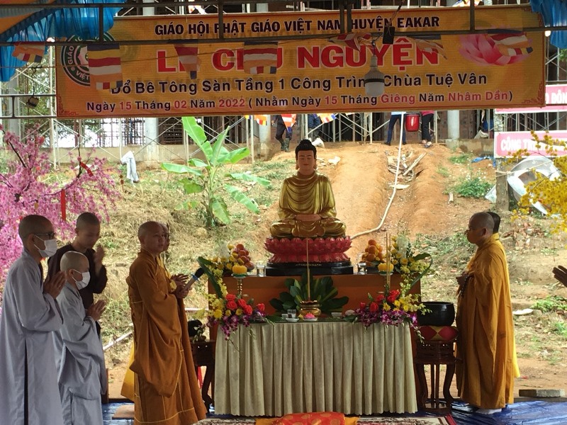 EaKar: Chùa Tuệ Vân tổ chức khóa lễ cầu an đầu năm Nhâm Dần