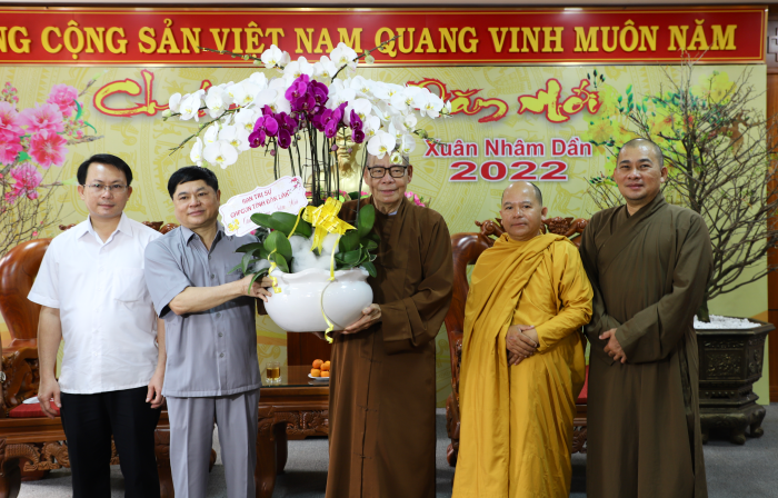 Ban Trị sự Phật giáo tỉnh Đắk Lắk Chúc Tết các cơ quan
