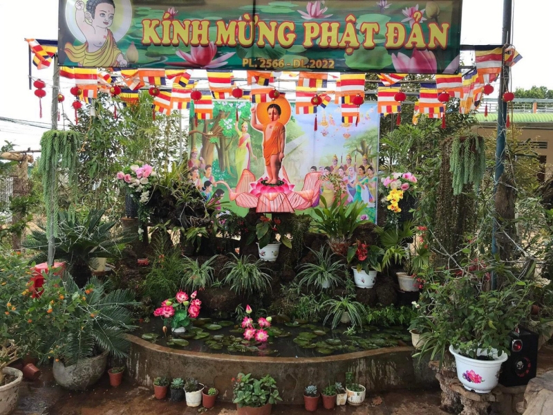 Phật giáo Cư Mgar tổ chức cuộc thi thiết trí vườn Lâm tỳ ni tư gia