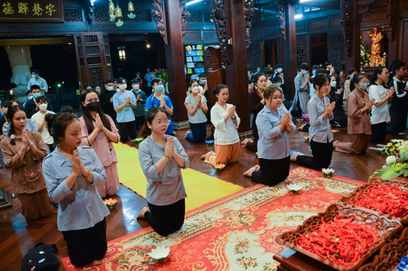 Lễ Cầu nguyện Tiếp sức mùa thi năm 2022 tại chùa Sắc tứ Khải Đoan