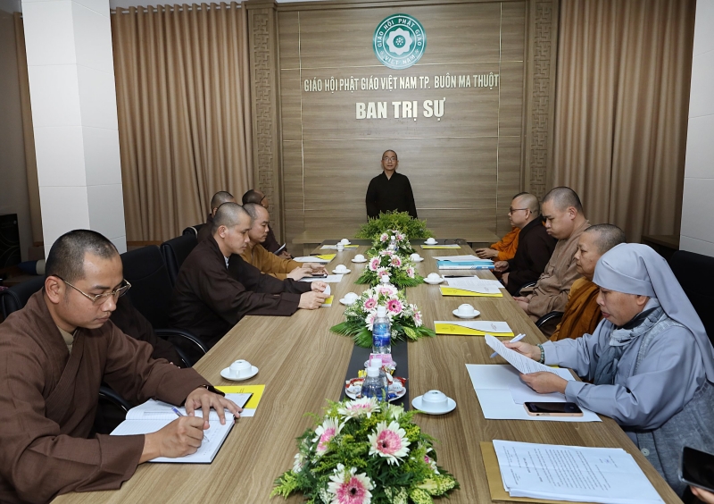 Phiên họp trù bị trước Hội nghị tổng kết của Phật giáo thành phố