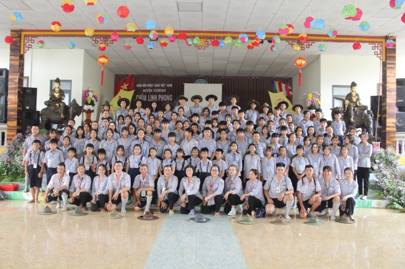 Phân ban GĐPT huyện CưMgar tổ chức trại Yến Phi tại chùa Linh Phong