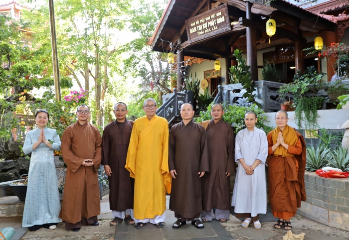 Phân ban Hoằng pháp đồng bào dân tộc thiểu số Trung ương thăm BTS Phật giáo tỉnh