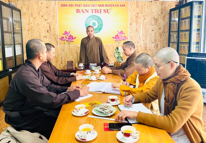 Phật Giáo huyện Eakar tổ chức buổi họp đầu năm