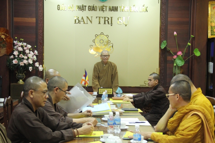 Ban Trị sự Phật giáo Đak Lak họp triển khai các Phật sự quan trọng