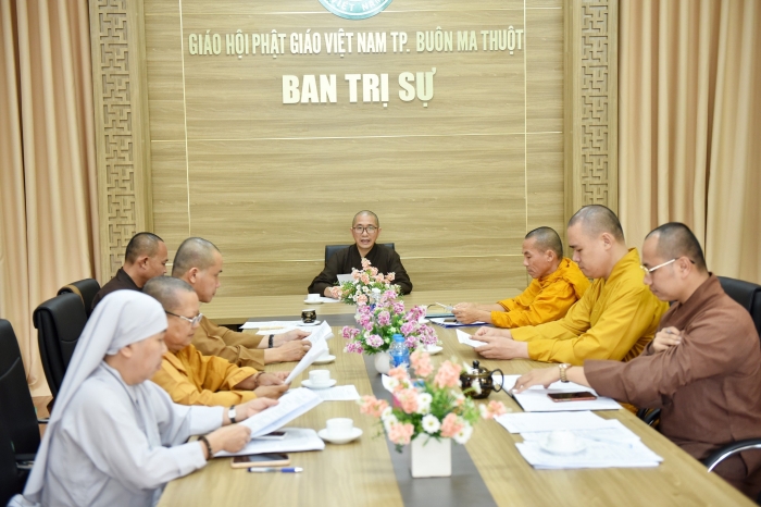 TP.BMT: Ban Trị sự Phật giáo Thành phố họp trù bị sơ kết Phật sự năm 2023