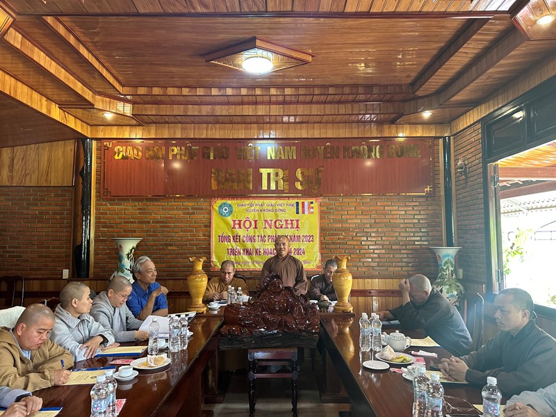 Krông Bông:  Hội nghị Tổng kết Phật sự năm 2023