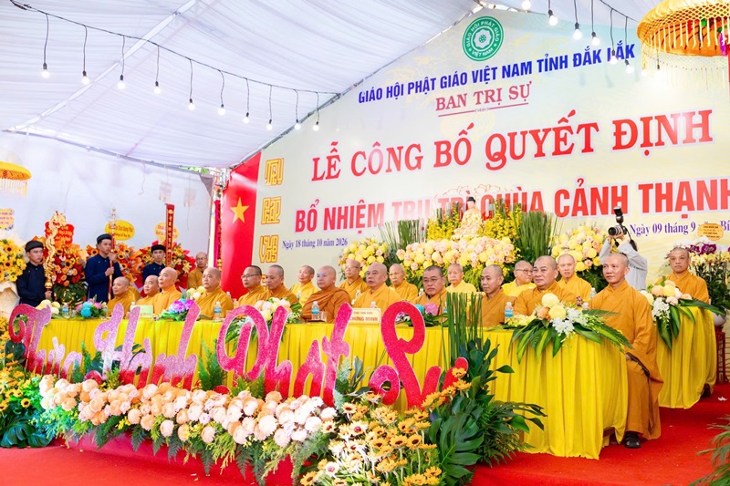 P.Đông Hòa: Lễ công bố quyết định bổ nhiệm trụ trì chùa Cảnh Thạnh