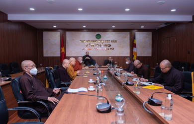 Ban chỉ đạo Đại hội Trung ương tổ chức họp trực tuyến rà soát công tác tổ chức Đại hội Phật giáo cấp Tỉnh, Thành phố