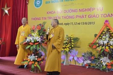 Lễ Bế mạc khóa bồi dưỡng nghiệp vụ Thông tin Truyền thông Phật giáo toàn quốc.