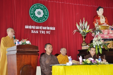Hội nghị tổng kết công tác Phật sự năm 2014 và phương hướng công tác năm 2015 của Ban Trị Sự GHPGVN tỉnh Đăk Lăk