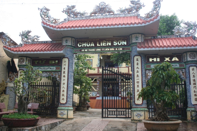 Đăk Lăk:Lịch sử Chùa Liên Sơn tọa lạc tại huyện Lak