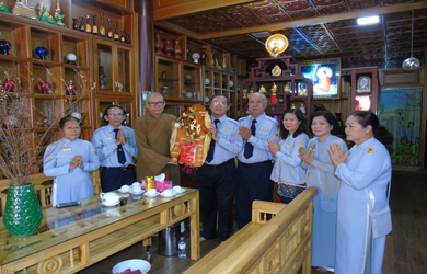 BHD Phân ban GĐPT Đăk Lăk thăm và chúc tết Chư tôn đức Lãnh đạo BTS Phật giáo tỉnh.
