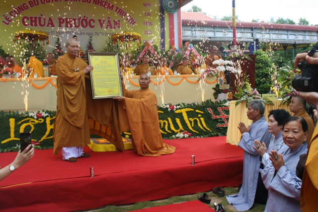Lễ bổ nhiệm trụ trì Chùa Phước Vân huyện Krông Bông