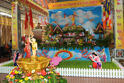 Huyện Lăk: BTS trang nghiêm tổ chức Đại Lễ Phật Đản PL.2562
