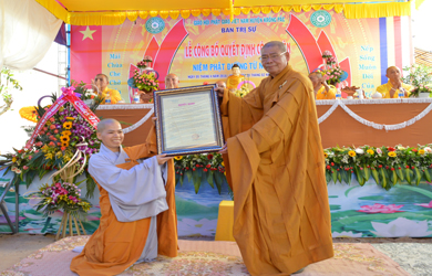 Lễ Công Nhận Chính Thức Niệm Phật Đường Từ Nghiêm Huyện Krông Pắc
