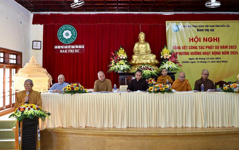 Phật giáo tỉnh Đắk Lắk tổng kết công tác Phật sự năm 2023