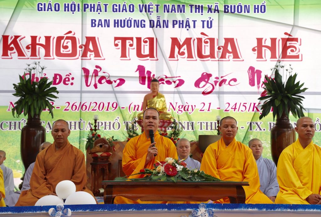 Khai mạc khóa tu mùa hè năm 2019 tại chùa Phổ Tế thị xã Buôn Hồ