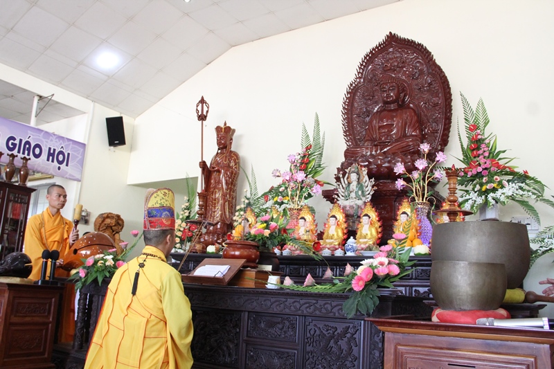 Lễ an vị Phật tại chùa Tây Trúc tại thôn 1B, xã Ea Mnang, huyện CưMgar