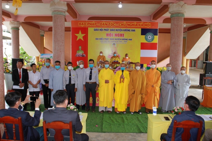 Hội nghị ra mắt Nhân sự Ban Trị sự Phật giáo huyện Krông Ana nhiệm kỳ 2021-2026