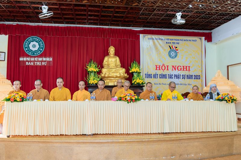 TP. BMT: Ban Trị sự Phật giáo thành phố Tổng kết công tác Phật sự năm 2023