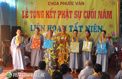 Lễ tổng kết Phật sự cuối năm Đinh Dậu – Chùa Phước Vân Huyện Krông Bông.